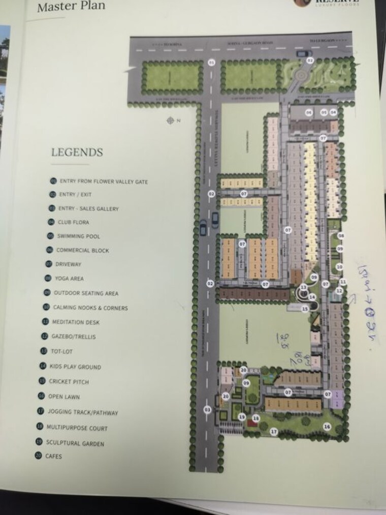 Master Plan, breez-flora-avenue-33  1750 Sq.Ft. Builder Floor In Sohna Sector 33 Gurgaon 10442321