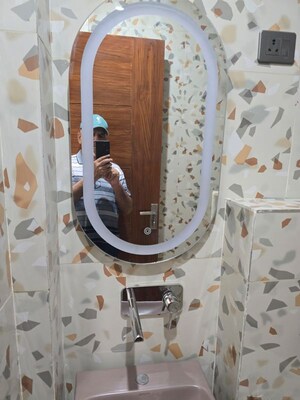 Bathroom in 3 BHK Builder Floor at Green Fields Colony – for Rent
