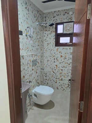 Bathroom in 3 BHK Builder Floor at Green Fields Colony – for Rent