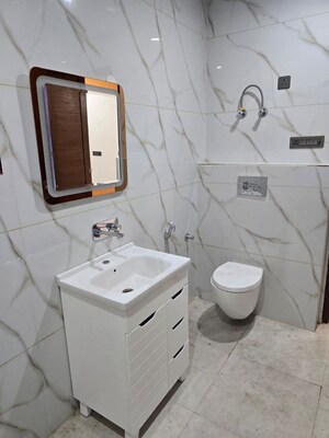Bathroom in 3 BHK Builder Floor at Green Fields Colony – for Rent