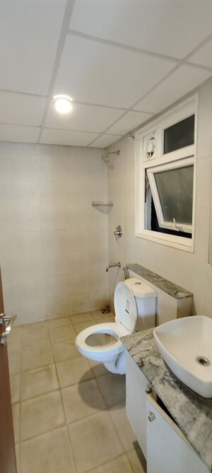 Bathroom in 2.5 BHK Apartment at Bhartiya Nikoo Homes, Thanisandra Main Road – for Rent