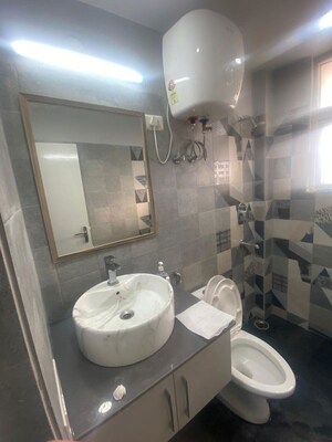 Bathroom in 3 BHK Builder Floor at Malibu Town – for Rent
