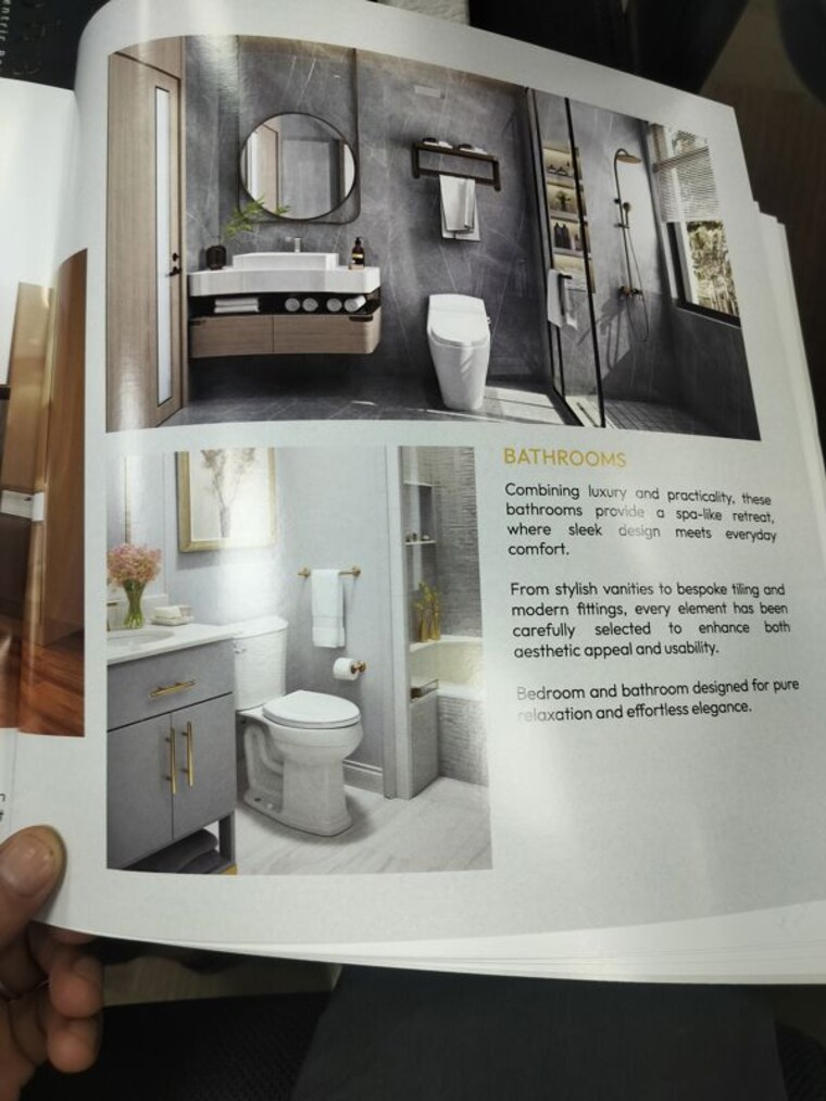 Bathroom, emaar-urban-oasis  1850 Sq.Ft. Builder Floor In Sector 62 Gurgaon 10442480