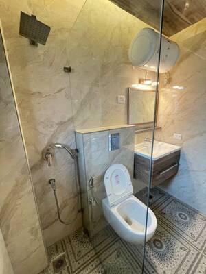Bathroom in 3 BHK Builder Floor at Chittaranjan Park – for Sale