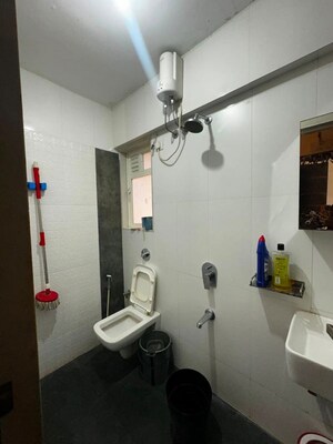 Bathroom in 3 BHK Apartment at Chandak 34 Park Estate, Goregaon West – for Sale