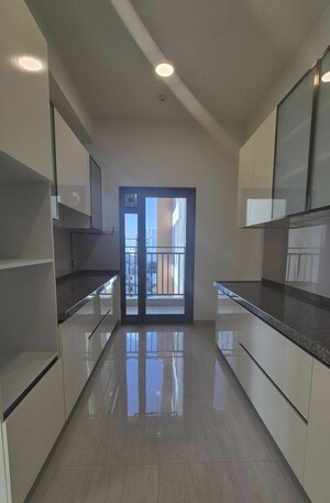 Kitchen in 3 BHK Apartment at Lodha The World Towers World One Tier 2, Worli – for Rent