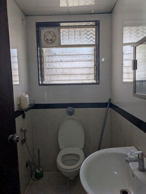 Bathroom in 2 BHK Apartment at Bhujbal Vatika Homes, Balewadi – for Rent