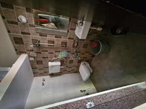 Bathroom in 1 BHK Apartment at Bachraj Landmark, Virar West – for Rent