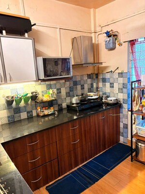 Kitchen in 3 BHK Apartment at Bramha Memories, Bhosale Nagar – for Rent