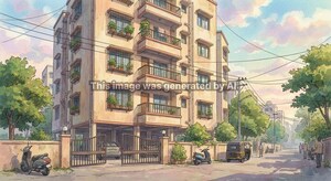  Apartment – Exterior View View at Katemanivali - for Sale