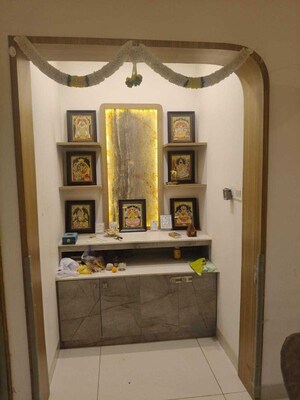 Living Room in 3 BHK Apartment at Prestige Beverly Hills, Kokapet – for Rent