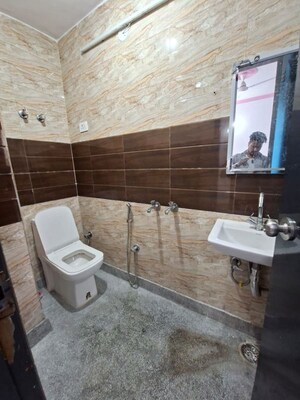 Bathroom in 2 BHK Apartment at Chattarpur – for Rent