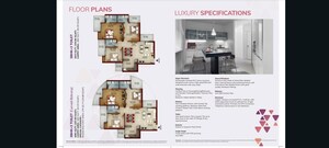 Floor Plan in 3 BHK Apartment at Samridhi Luxuriya Avenue, Sector 150 – for Sale