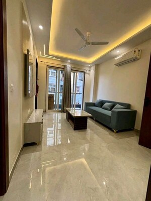 Living Room in 3 BHK Apartment at Chattarpur – for Rent