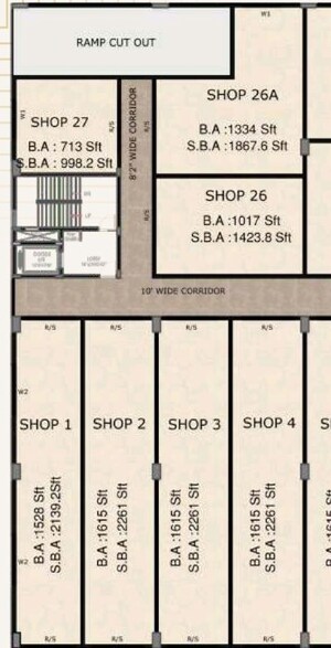 Floor Plan in  Shop at Narsingi – for Sale