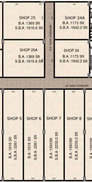 Floor Plan in  Shop at Narsingi – for Sale