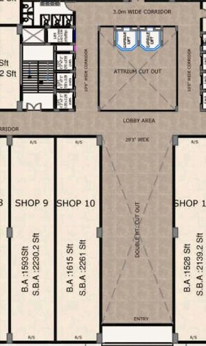 Floor Plan in  Shop at Narsingi – for Sale