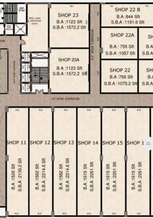 Floor Plan in  Shop at Narsingi – for Sale