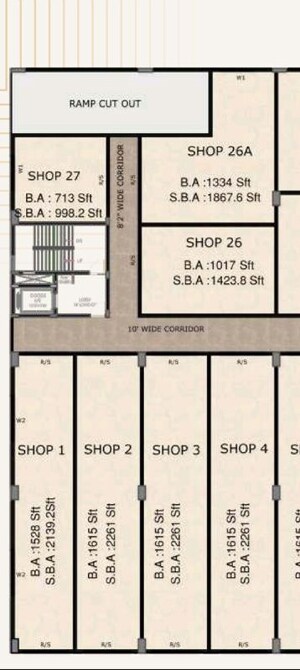 Floor Plan in  Shop at Narsingi – for Sale