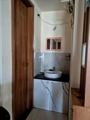 Bathroom in 2 BHK Apartment at Majestique Signature Towers, Balewadi – for Rent