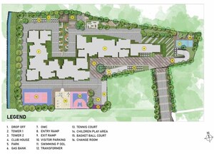 Master Plan in 2 BHK Apartment at Prestige Glenbrook, Whitefield – for Sale