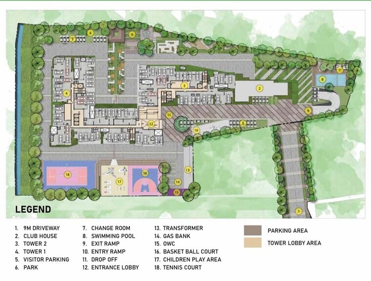 Master Plan, prestige-glenbrook 2 Bedroom 1067 Sq.Ft. Apartment In Whitefield Bangalore 10443445