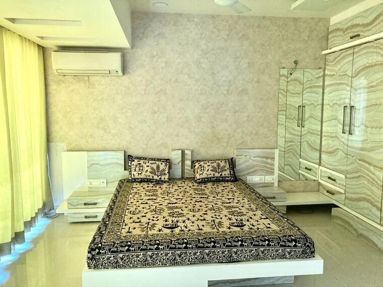 Bedroom, krypton-tower 3 Bedroom 1800 Sq.Ft. Apartment In Prabhadevi Mumbai 10443492