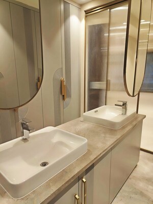 Bathroom in 4 BHK Builder Floor at Hauz Khas Enclave – for Sale