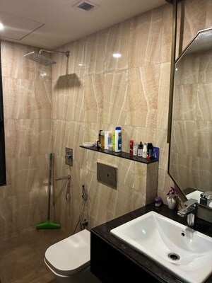 Attached Bathroom in 2 BHK Apartment at Lodha Sterling Tower K, Kolshet Road – for Rent