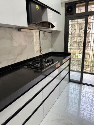Kitchen in 3 BHK Apartment at Lodha Sterling Tower K, Kolshet Road – for Rent