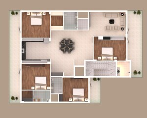 Floor Plan in 4 BHK Builder Floor at Sector 21b – for Sale