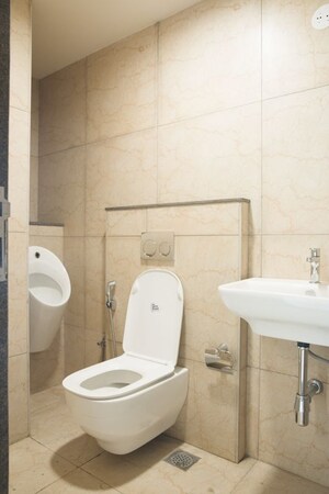 Bathroom in  Office Space at Mahalaxmi Racecourse – for Rent