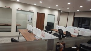 Team Area in  Office Space at Real Tech Park, Vashi Sector 30a – for Rent