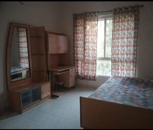 Bedroom in 3 BHK Apartment at Tushar Gardens, Pimple Saudagar – for Rent