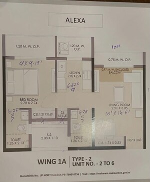  1 BHK Apartment at JP North Alexa, Mira Road – for Sale