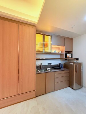 Kitchen in Studio Apartment at Gaur City Center, Sector 4 Greater Noida – for Rent
