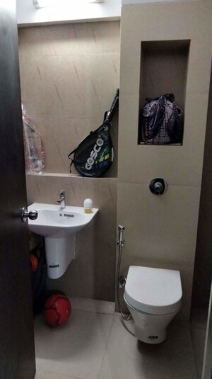 Bathroom in 3 BHK Apartment at Lodha Splendora, Ghodbunder Road – for Rent