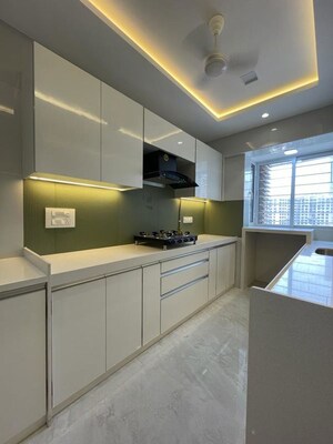 Kitchen in 3 BHK Apartment at Group Seven Rushi Heights, Goregaon East – for Rent