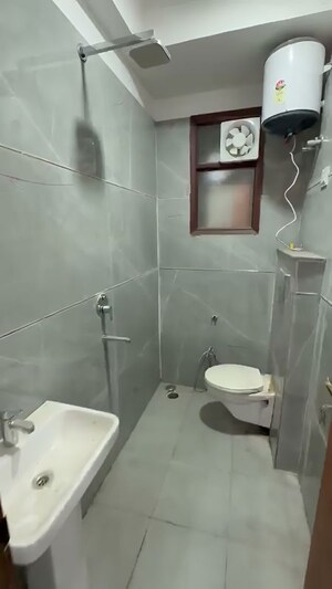 Bathroom in 2 BHK Builder Floor at Hargobind Enclave – for Sale