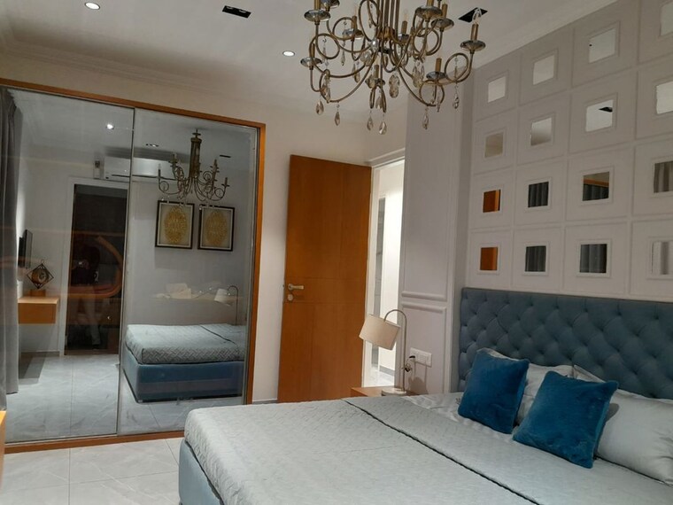 Bedroom, courtyard-meridian 3 Bedroom 1075 Sq.Ft. Apartment In Sevasi Vadodara 10444053