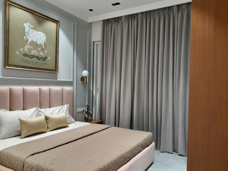 Bedroom, courtyard-meridian 3 Bedroom 1075 Sq.Ft. Apartment In Sevasi Vadodara 10444053
