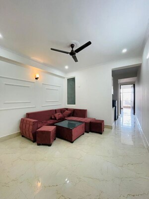 Living Room in 1 BHK Apartment at Freedom Fighters Enclave – for Rent