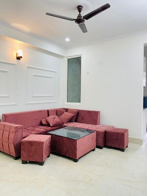 Living Room in 1 BHK Apartment at Freedom Fighters Enclave – for Rent