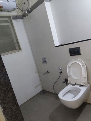 Bathroom in 3 BHK Apartment at Rustomjee Urbania Azziano, Thane West – for Rent