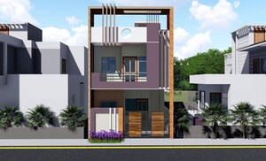 4 BHK Independent House – Exterior View View at Paharia - for Sale