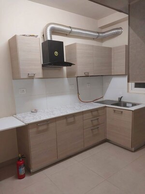 Kitchen in 2 BHK Apartment at Bhartiya Nikoo Homes Phase 2, Thanisandra Main Road – for Rent