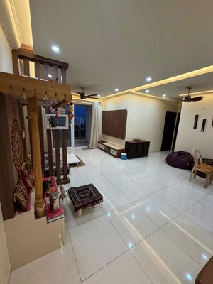 Living Room in 2 BHK Apartment at Puravankara Palm Beach, Hennur – for Rent