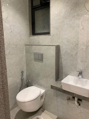 Bathroom in 2 BHK Apartment at Rubberwala Seventh Avenue, Byculla – for Sale
