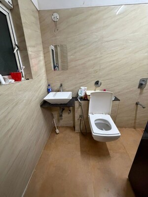 Washroom in 2 BHK Apartment at Riddhi Tower, Malad East – for Rent