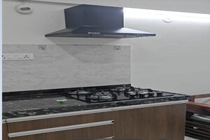 Kitchen in 1 RK Apartment at Gera World of Joy, Kharadi – for Rent
